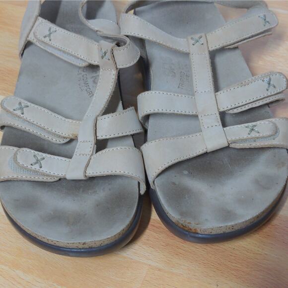 SAS Sorrento Tan Leather T-Strap Comfort Sandals - Size 7M - Picture 6 of 15